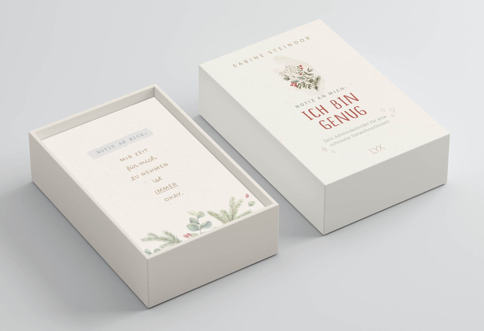 Produktbild: Notiz an mich: Ich bin genug – Dein Adventskalender für eine achtsame Vorweihnachtszeit (9783736319882 )