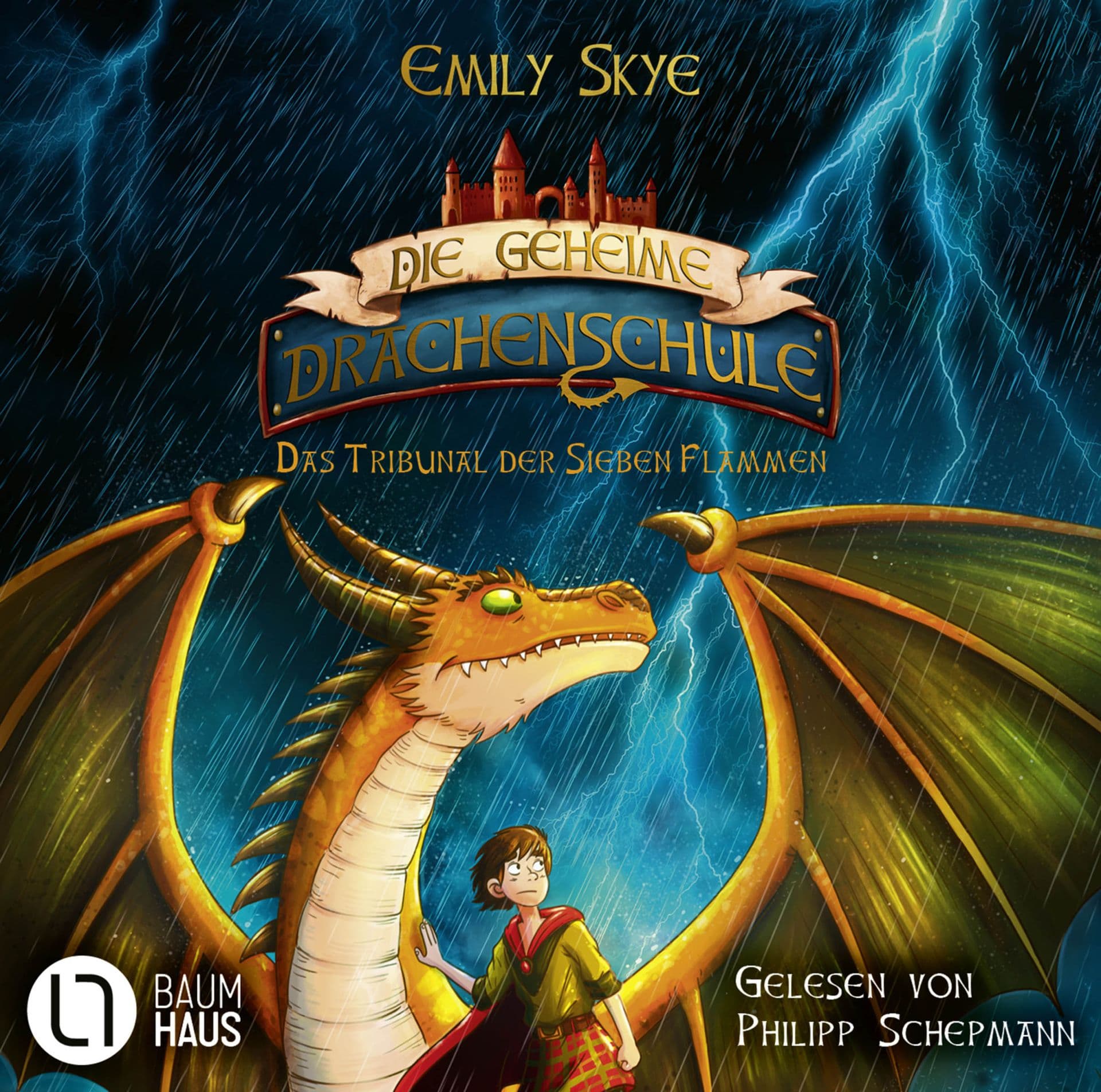 Produktbild: Die geheime Drachenschule - Das Tribunal der Sieben Flammen (9783754010778 )