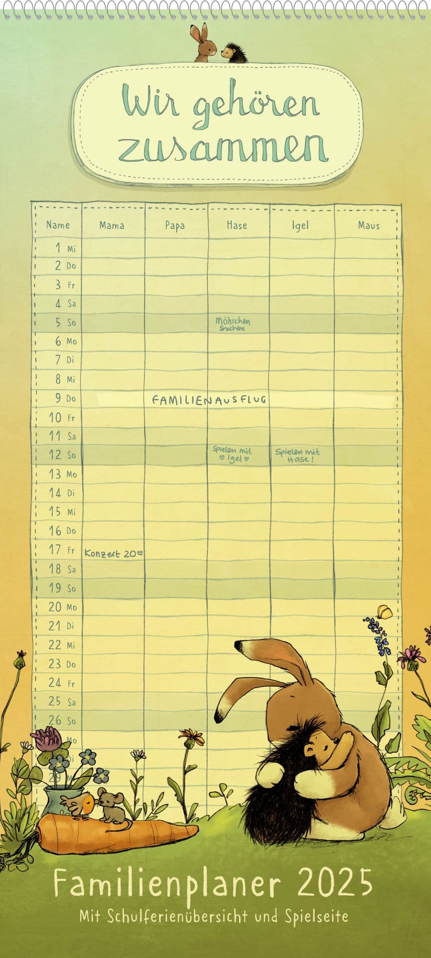 Produktbild: Wir gehören zusammen - Familienplaner 2025 (9783833908866 )